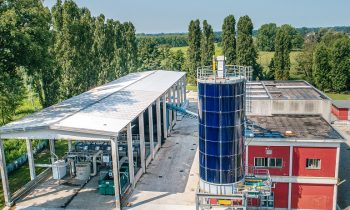 Treatment sludge biodrying experiments in Robecco